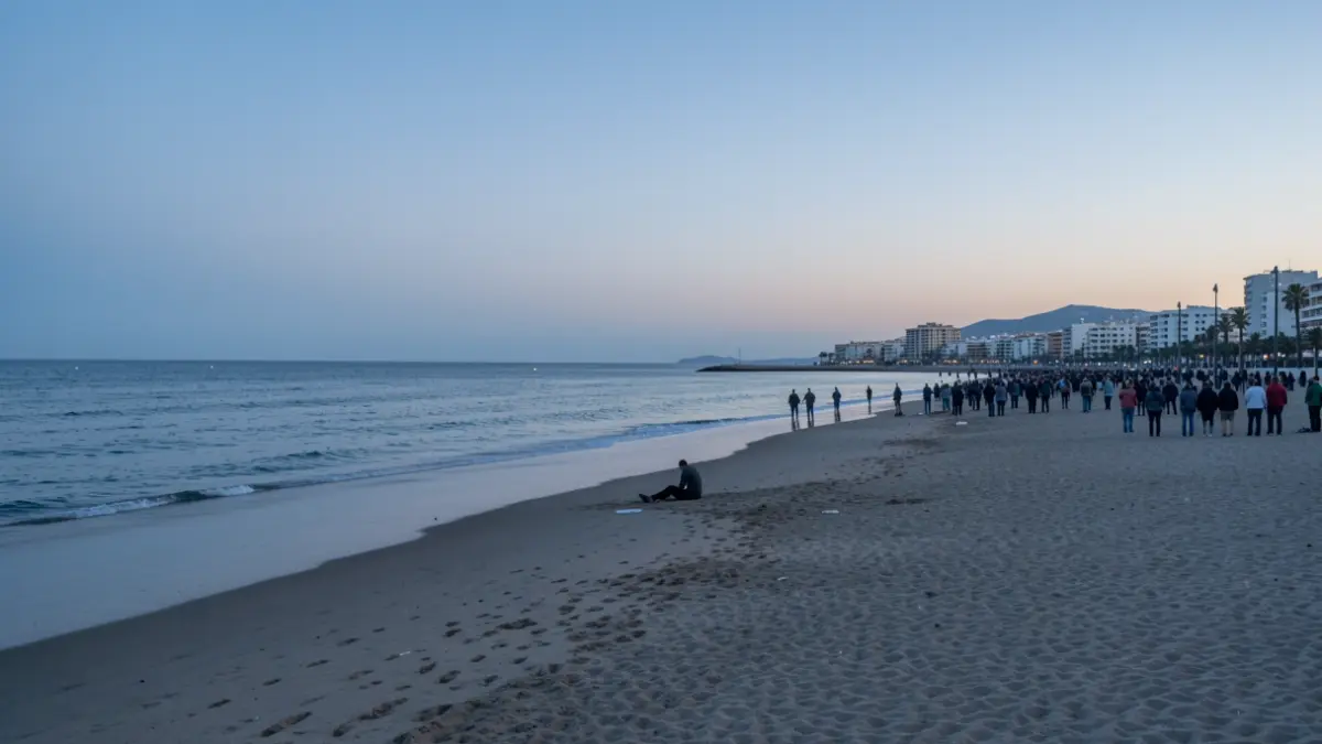 Imagen genérica de la playa donde se busca a una persona desaparecida.