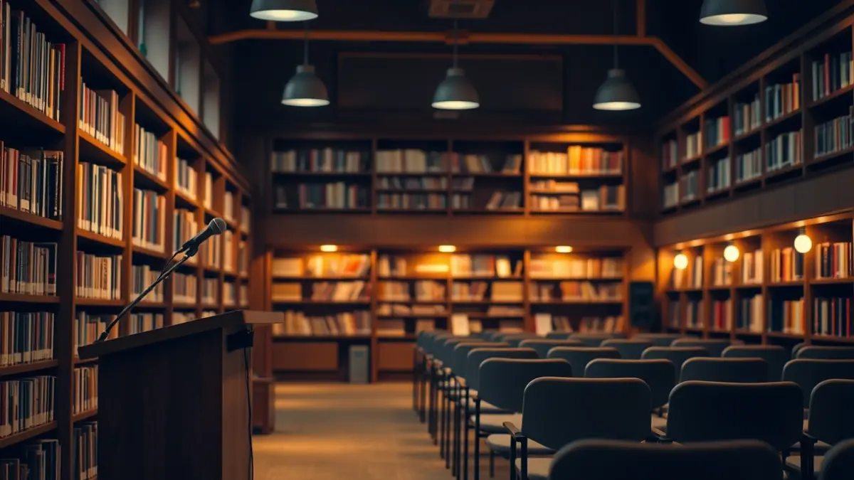 Generic image of a bookstore with shelves full of books and a cozy atmosphere.