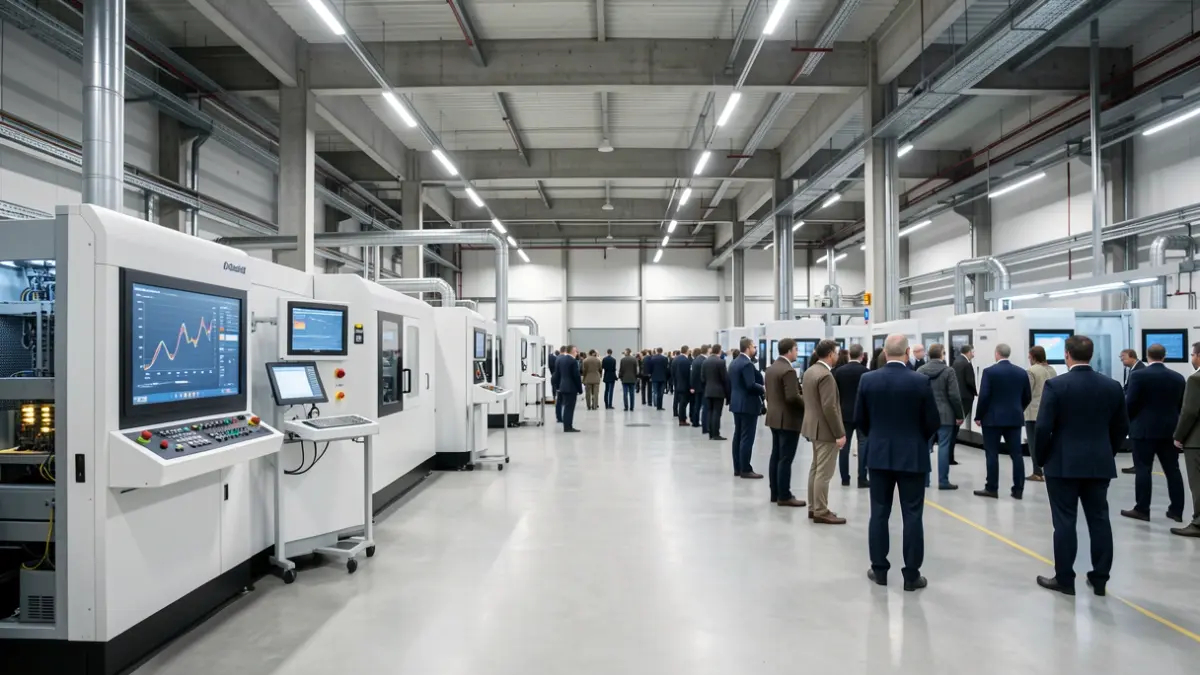 Imatge genèrica d'un interior d'una planta industrial tecnològica.