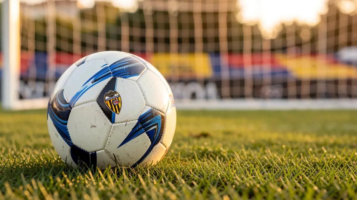 Imagen genérica de un balón de fútbol en un campo.