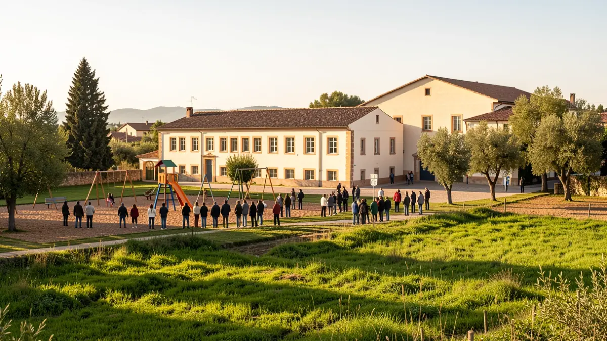 Generic image of a rural school in the Valencian Community.