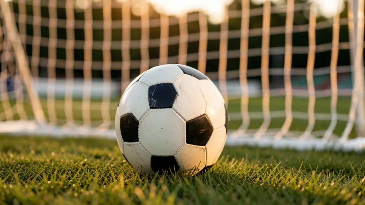 Imagen genérica de un balón de fútbol y una portería.