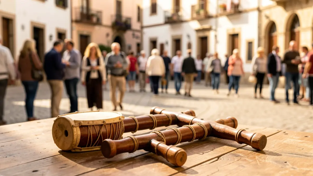 Imatge genèrica d'instruments tradicionals valencians en un entorn cultural.