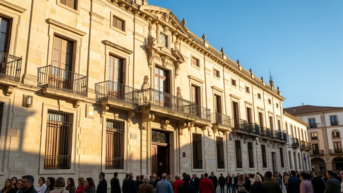 Generic image of a Valencian town hall facade.