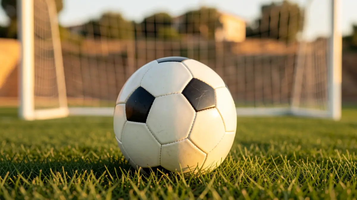 Imagen genérica de un balón de fútbol en un campo.