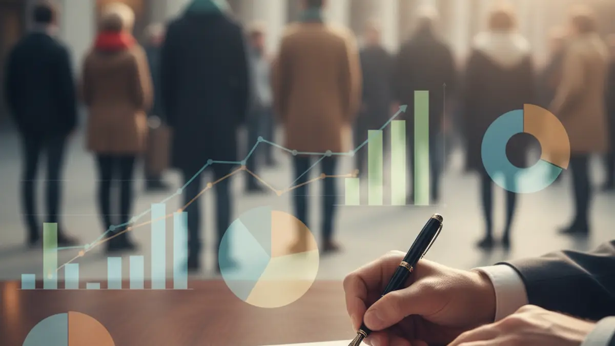 Generic image of hands signing a document, with blurred charts in the background, symbolizing business initiatives and rural development.