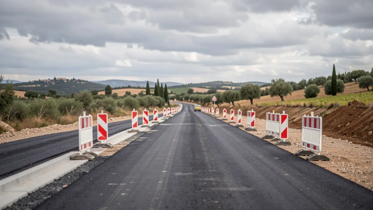 Generic image of road construction in the Valencian Community.