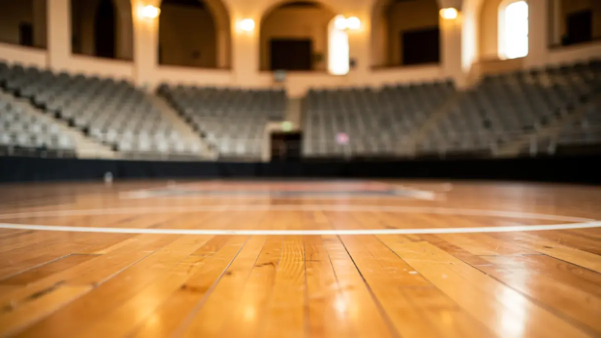 Generic image of a basketball court.