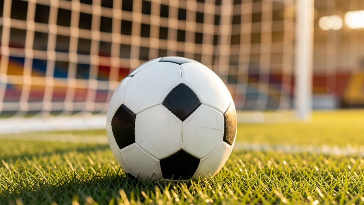 Imatge genèrica d'una pilota de futbol en un camp.