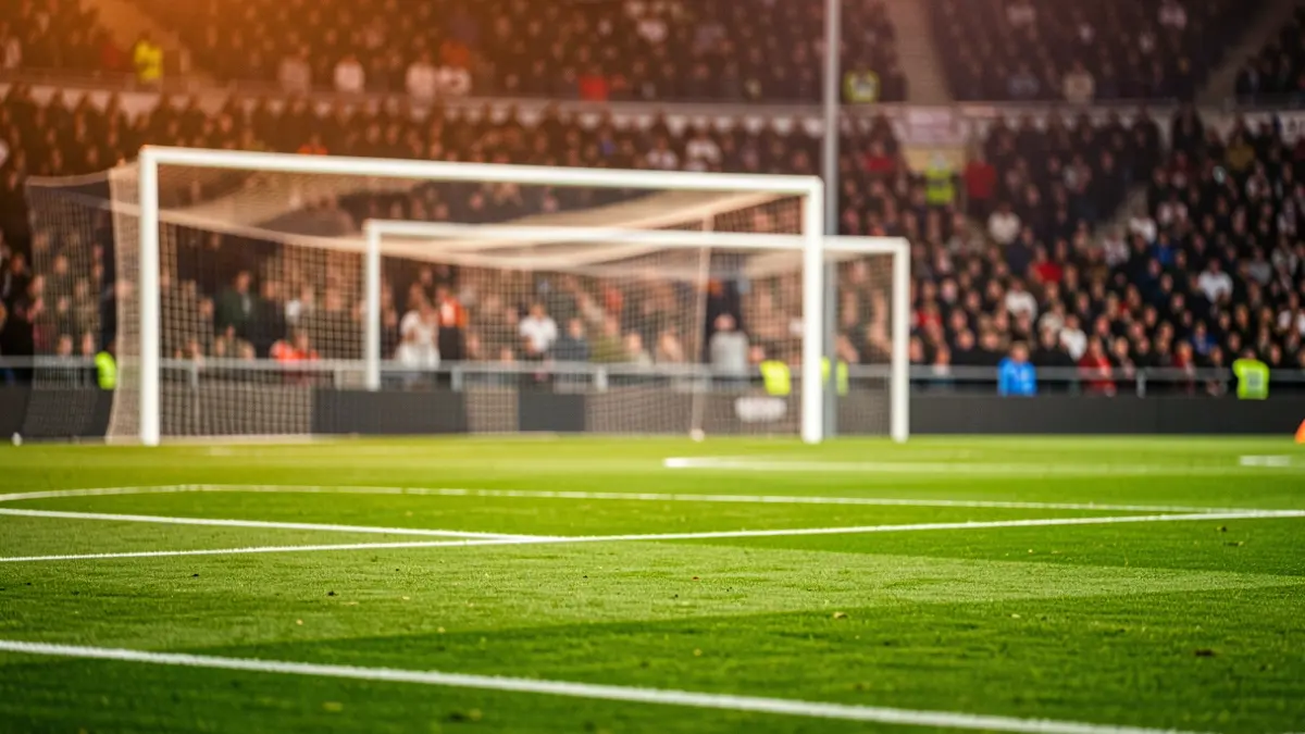 Imagen genérica de un campo de fútbol con la portería al fondo.