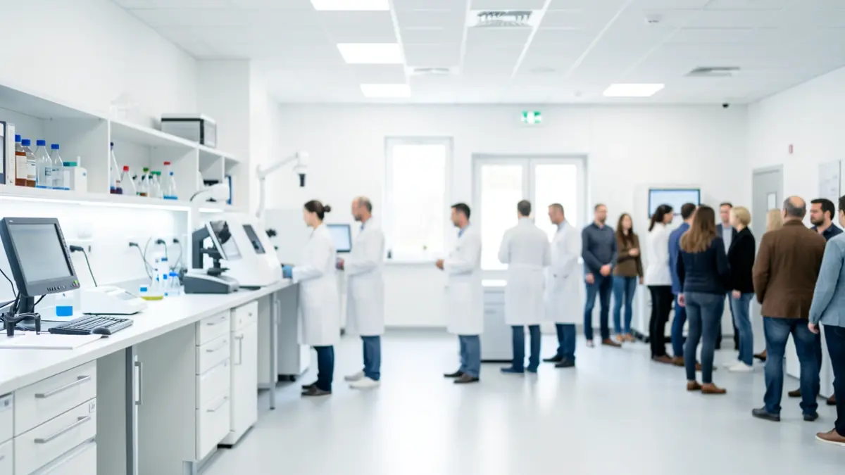 Imatge genèrica d'un laboratori forense modern amb equipament avançat.