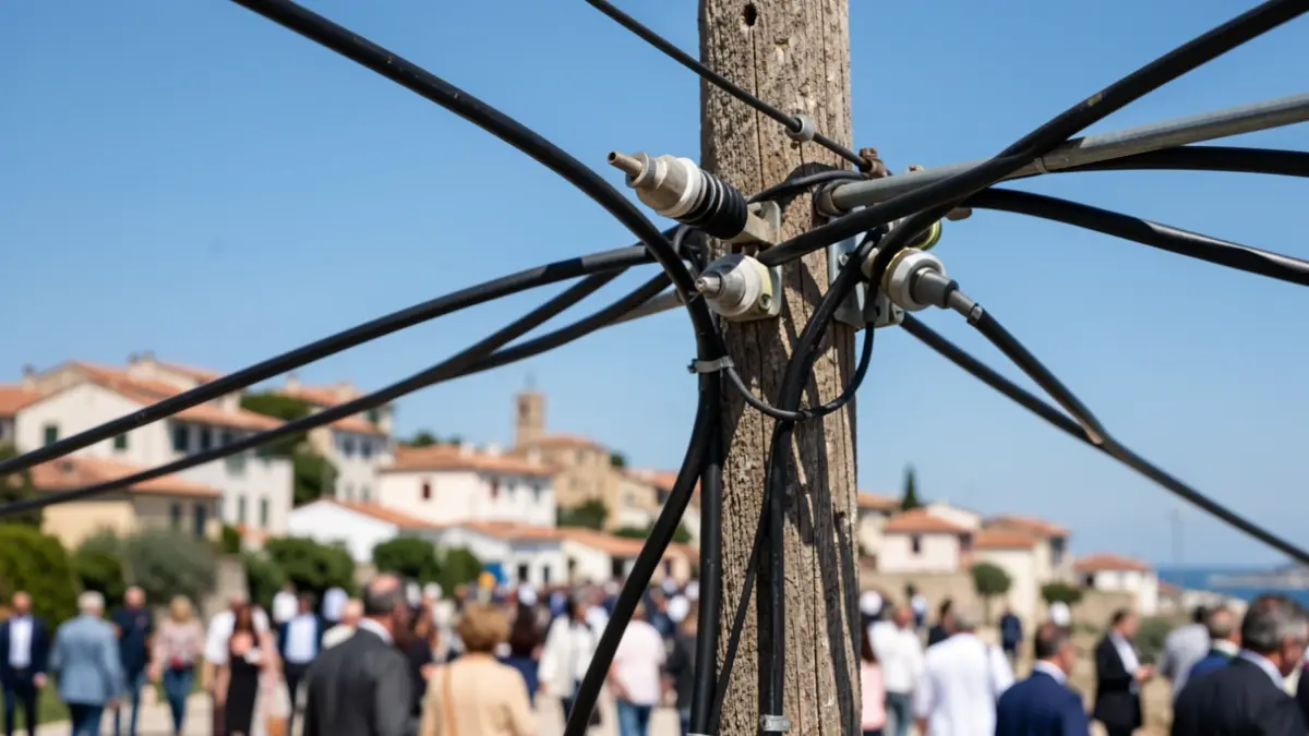 Generic image of electrical poles with cables.