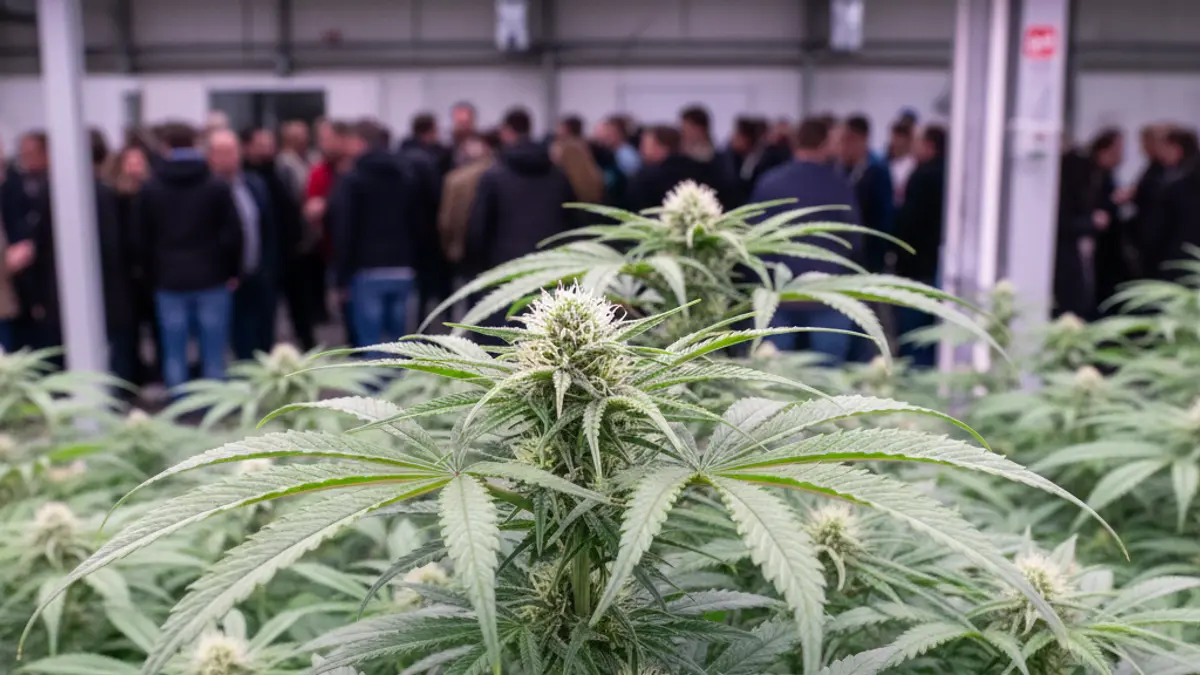 Imatge genèrica de plantes de marihuana en un cultiu interior.