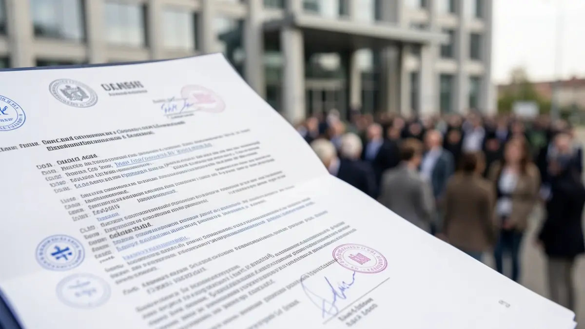 Imatge genèrica d'un document legal amb segells oficials.