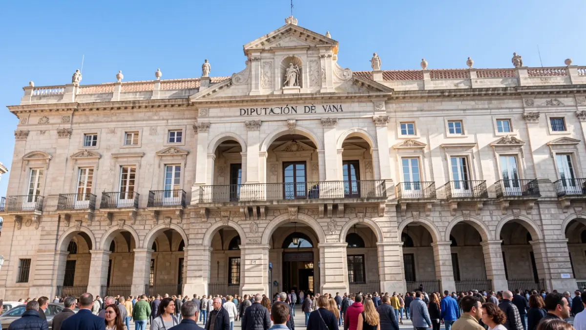Imatge genèrica de la façana de la Diputació de València.