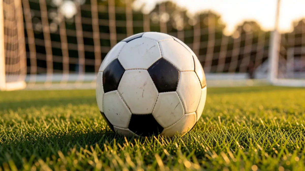 Imagen genérica de un balón de fútbol sobre el césped de un estadio.