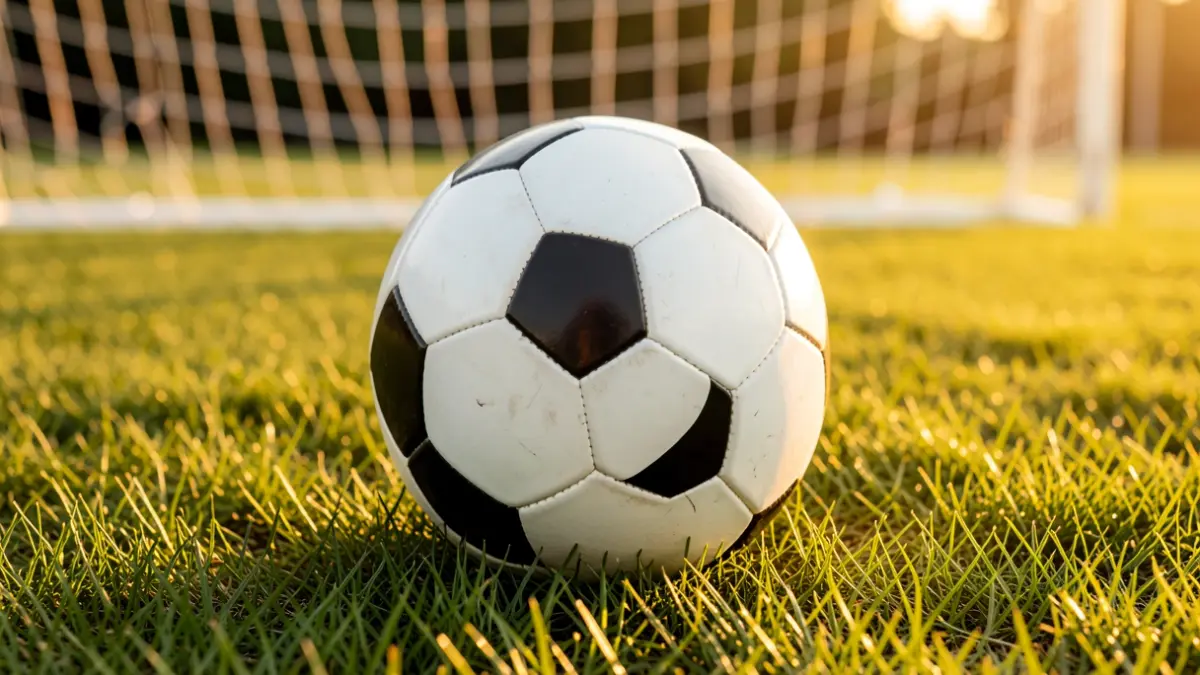 Imatge genèrica d'una pilota de futbol sobre la gespa d'un estadi.