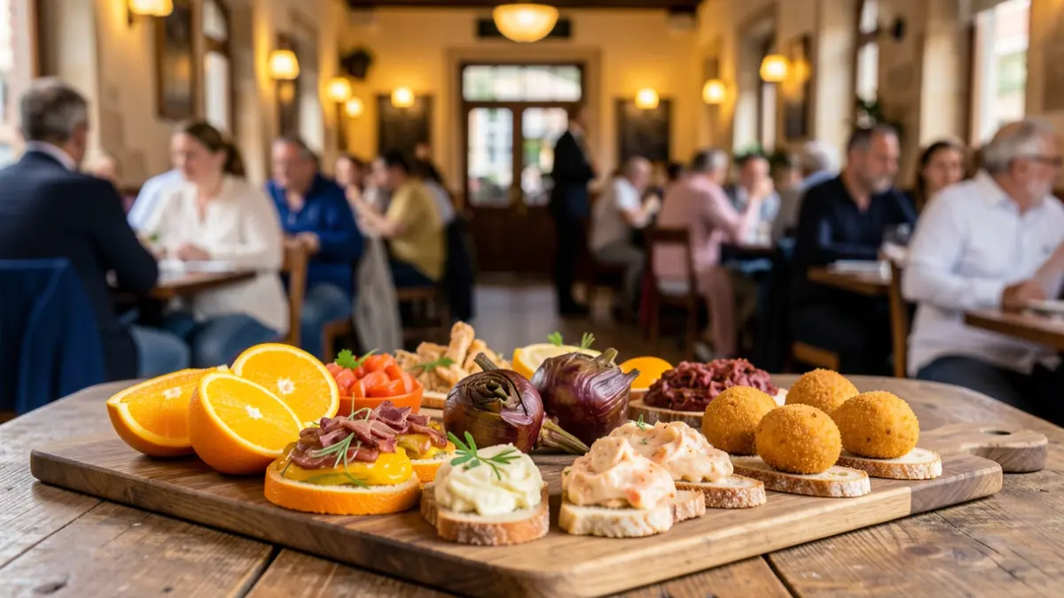 Imatge genèrica de tapes variades presentades en un esdeveniment gastronòmic.