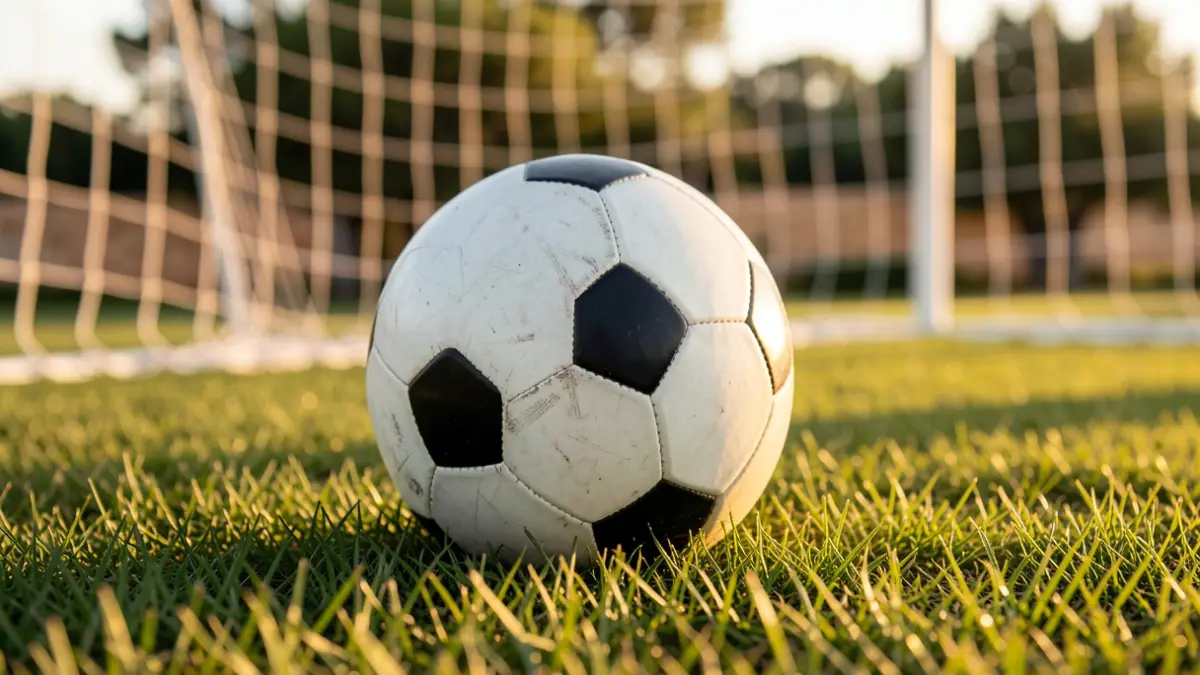 Imatge genèrica d'una pilota de futbol sobre gespa.