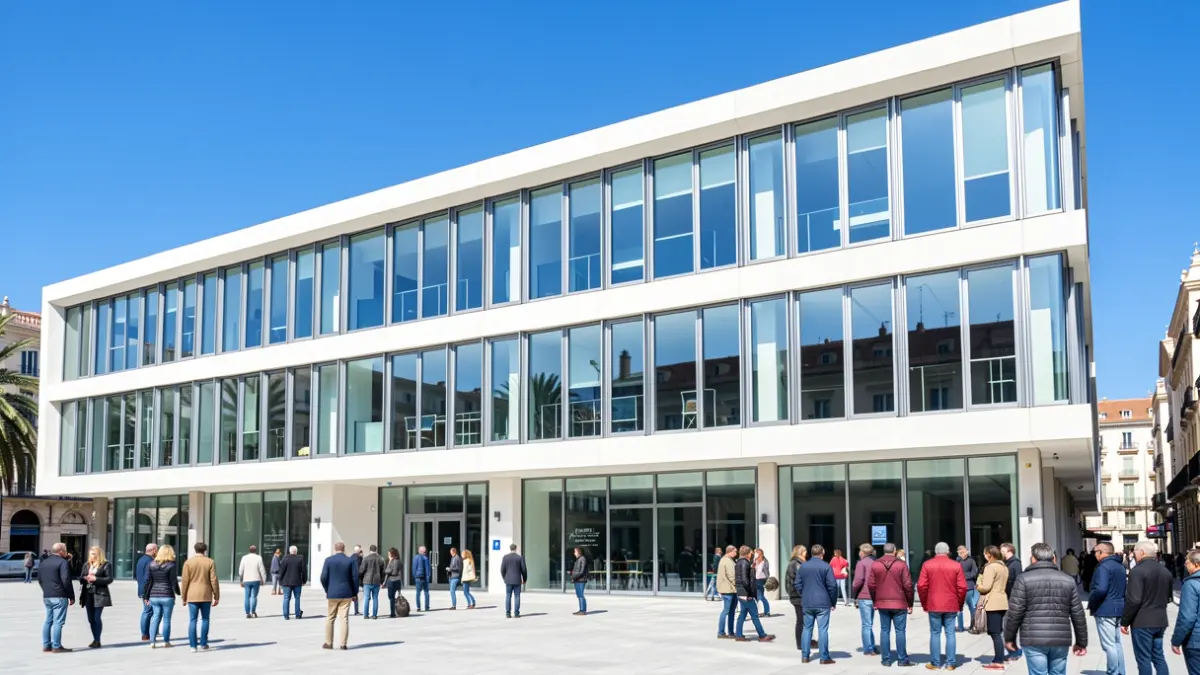 Imatge genèrica d'un edifici universitari modern.