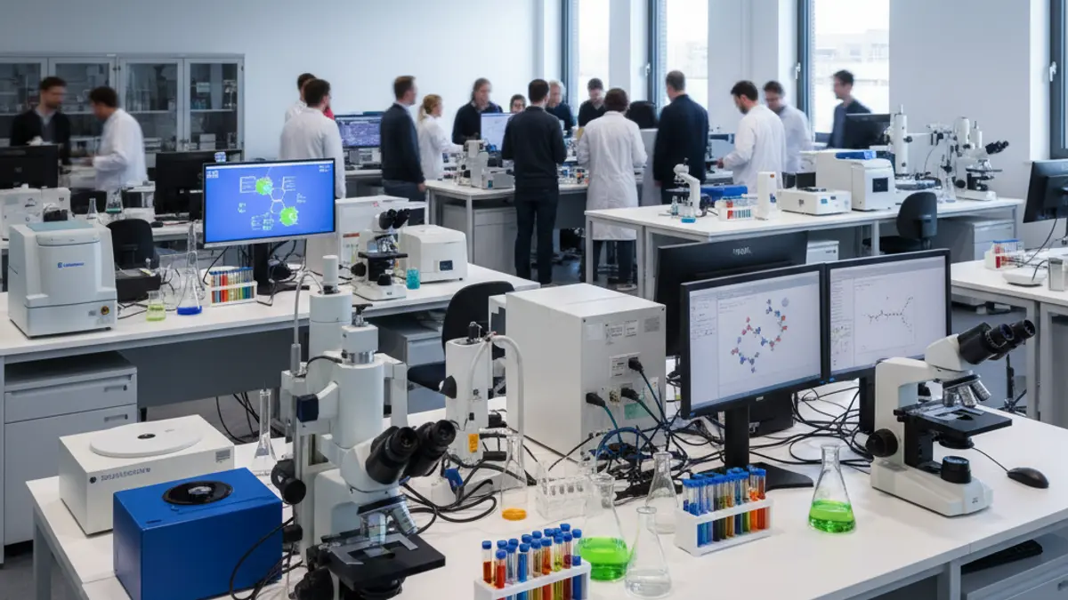 Generic image of a modern laboratory with scientific equipment.