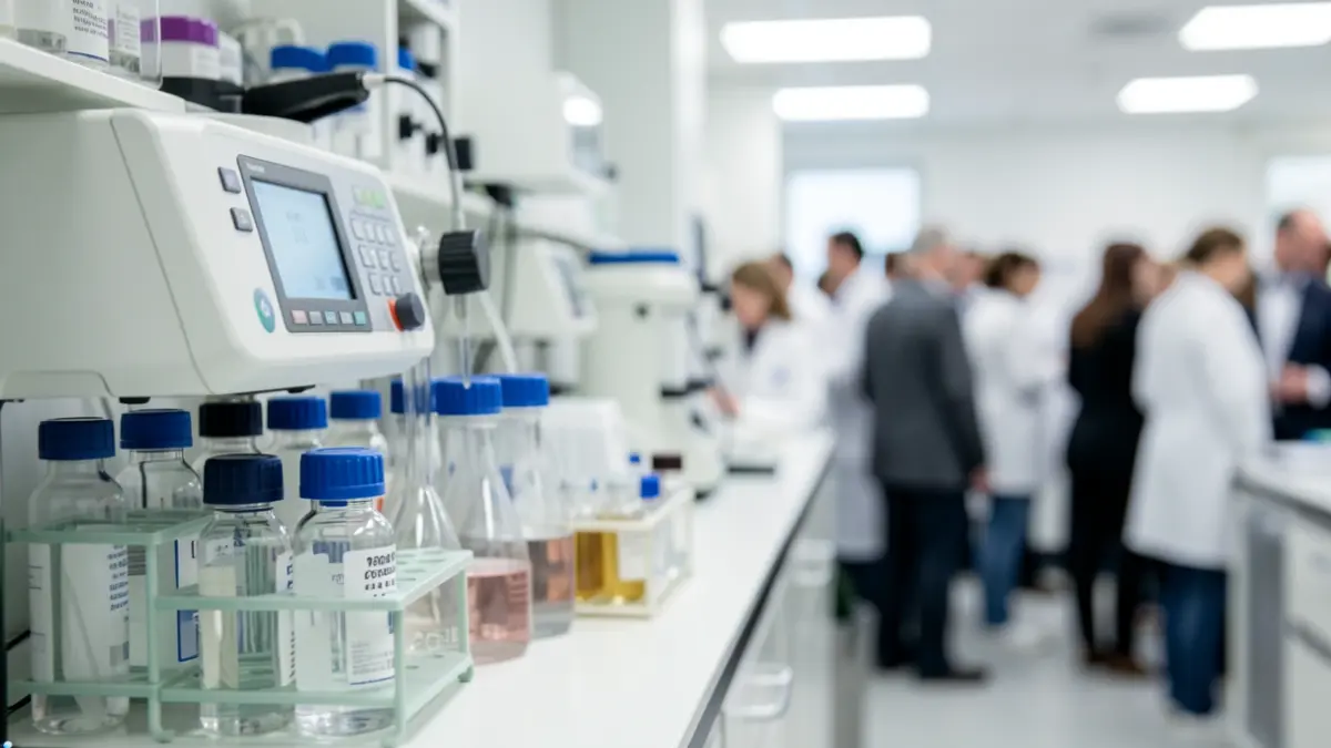 Imatge genèrica de material de laboratori en un entorn clínic.