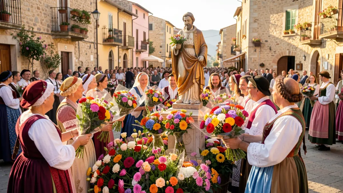 Generic image of the flower offering to Sant Pasqual in Vila-real.