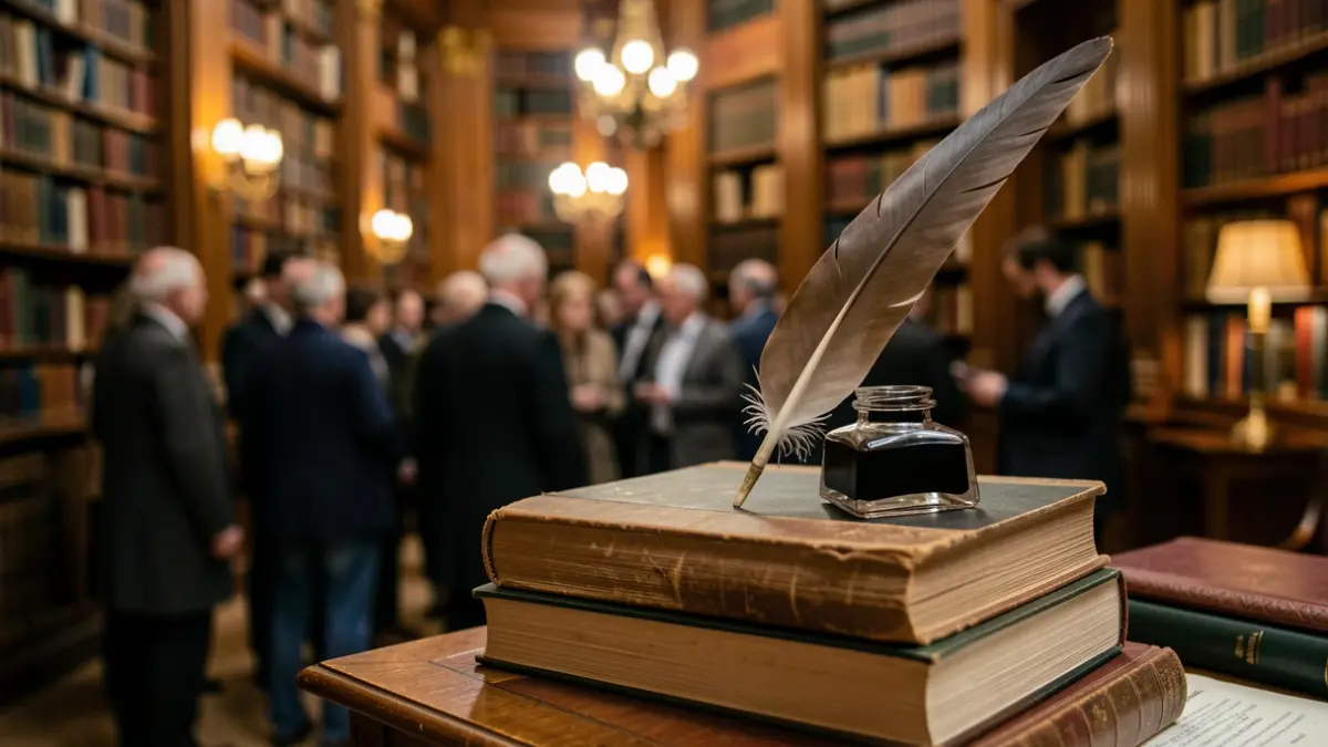 Imatge genèrica d'un llibre amb una ploma.