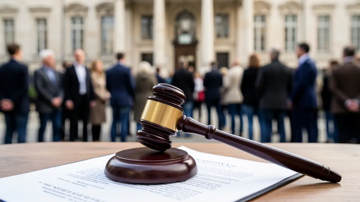 Generic image of a judge's gavel on legal documents.