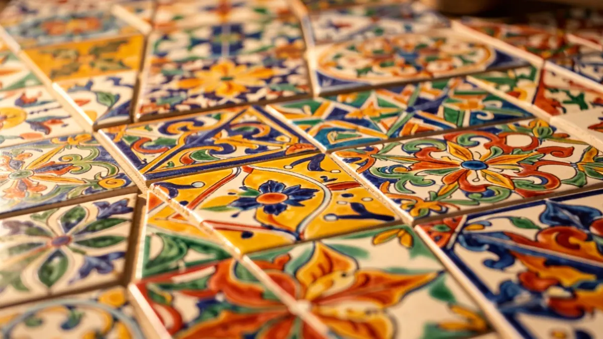 Generic image of ceramic tiles with diverse designs.