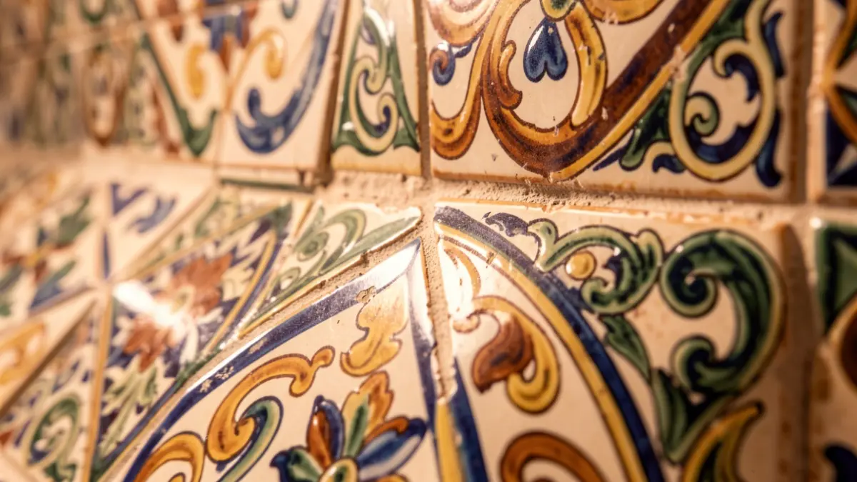 Imagen genérica de azulejos cerámicos con patrones artísticos.