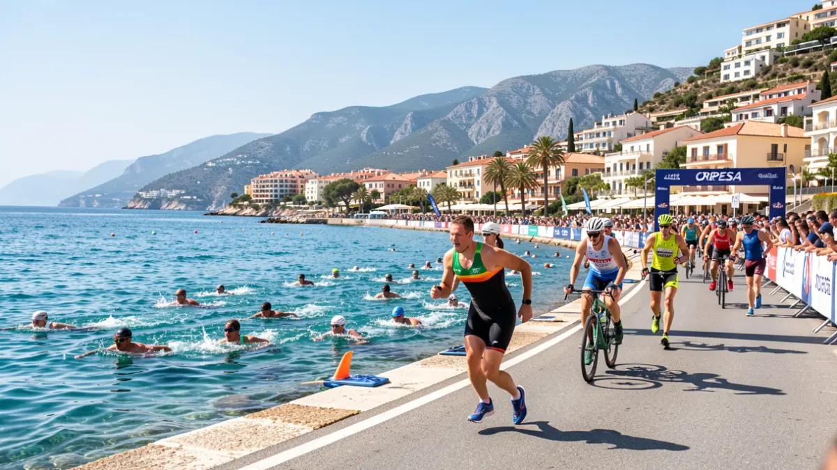 Generic image of a triathlon competition in Orpesa.