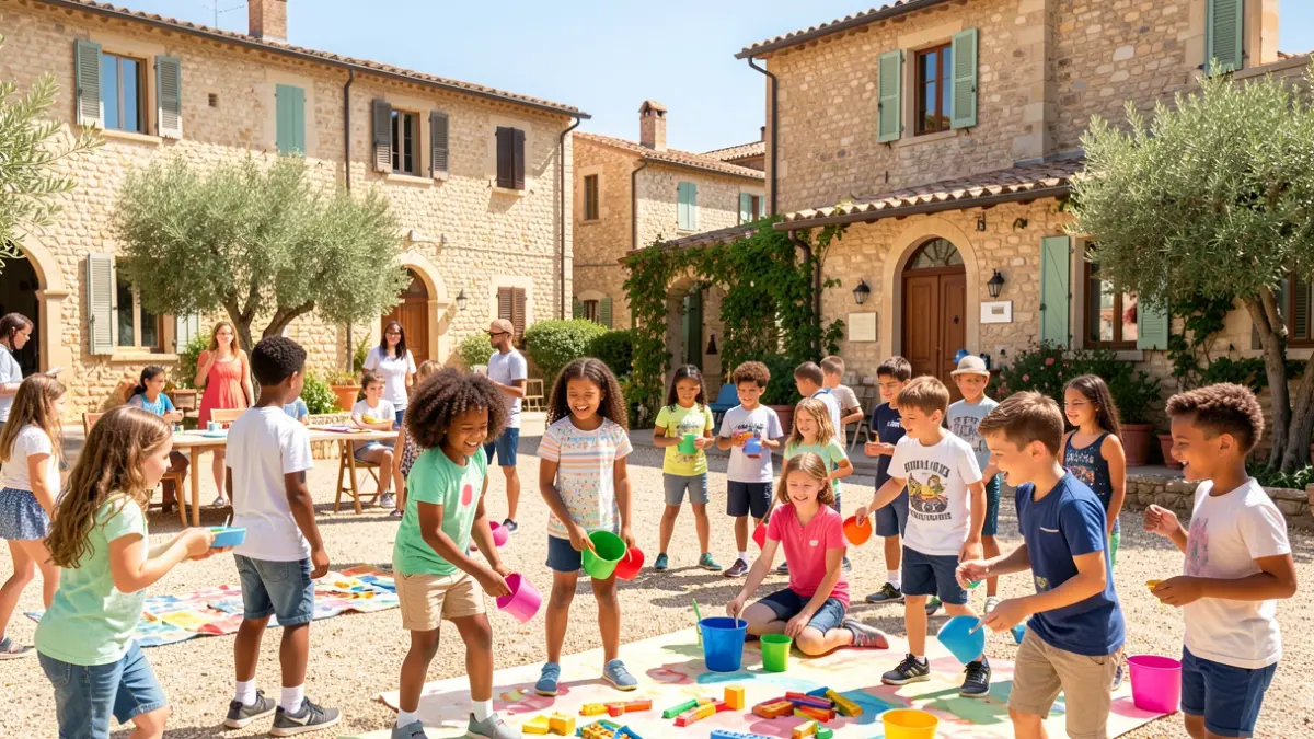 Imagen genérica de niños participando en actividades de escuela de verano.