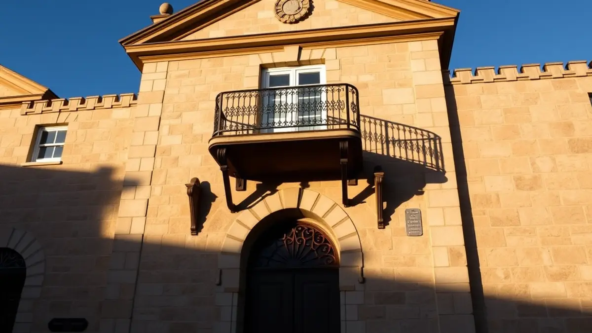 Fachada del antiguo Retén de Pedreguer, un edificio de 1905 protegido como Bien Inmueble de Relevancia Local (BRL).