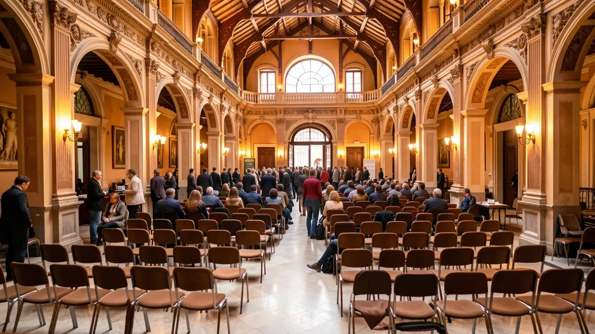 Generic image of the interior of the Centre Cultural La Nau in Valencia.
