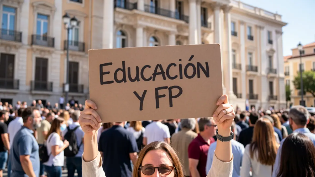 Imagen genérica de una protesta frente al Ayuntamiento de Alicante.