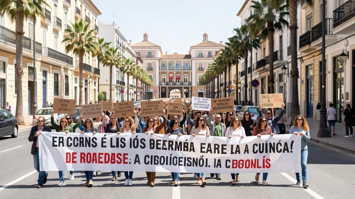 Imatge genèrica de manifestació a Alacant.