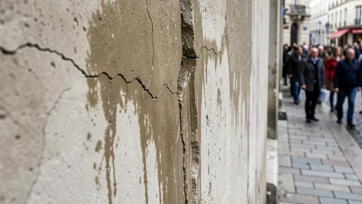 Generic image of structural damage due to water leaks.
