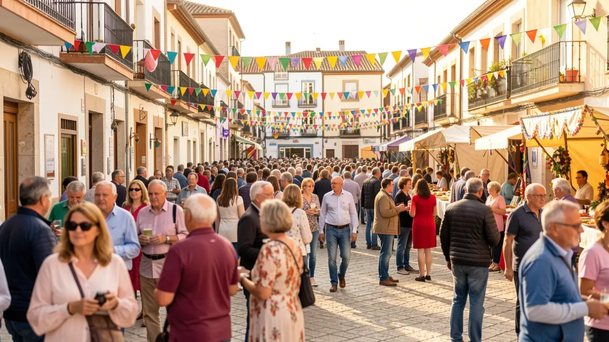 Generic image of a local festival in Vila-real with people of various ages.
