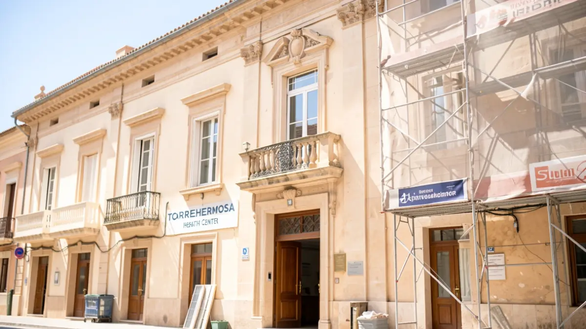 Image of the former municipal library building in Vila-real, designated for the future Torrehermosa Health Center.