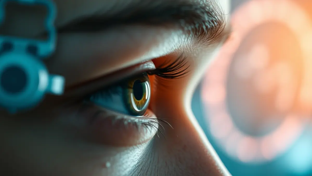 Generic image of an eye, symbolizing visual health and medical innovation.