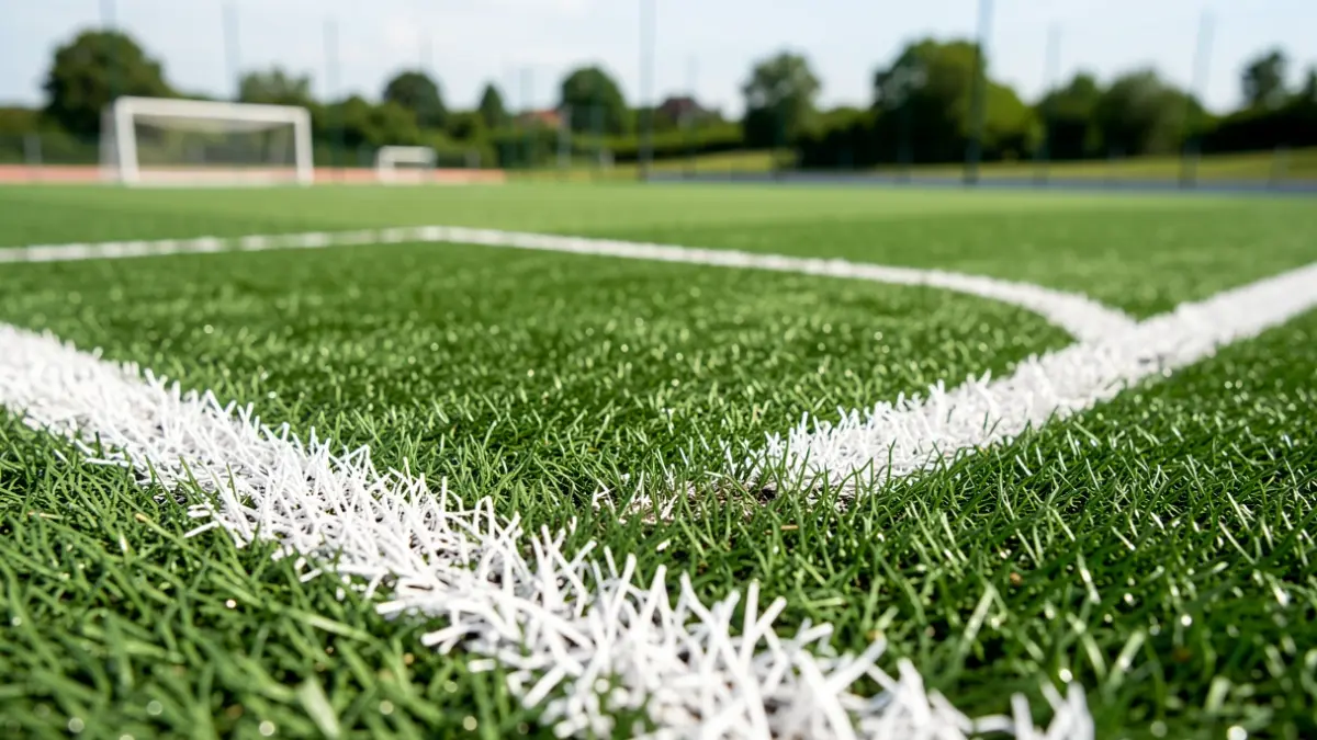 Imatge genèrica d'un camp de futbol amb gespa artificial.