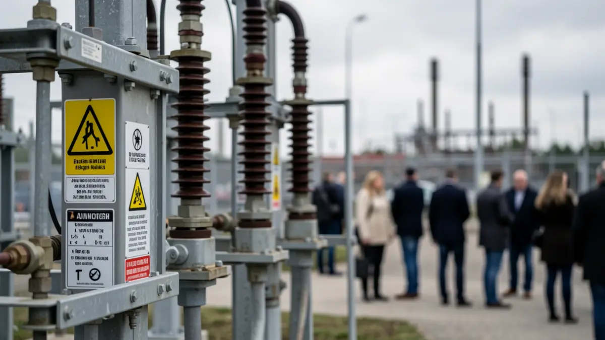 Imagen genérica de una subestación eléctrica.