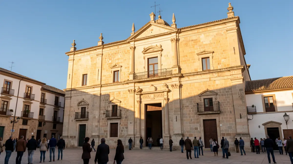 Fachada del Reial Monestir de Santa Clara a Xàtiva.