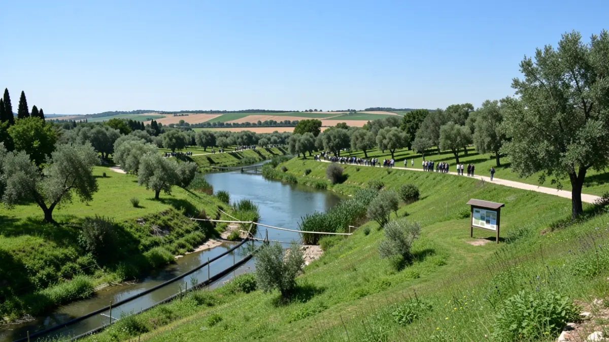 Generic image of El Fondo Natural Park and its river environment with environmental activities.