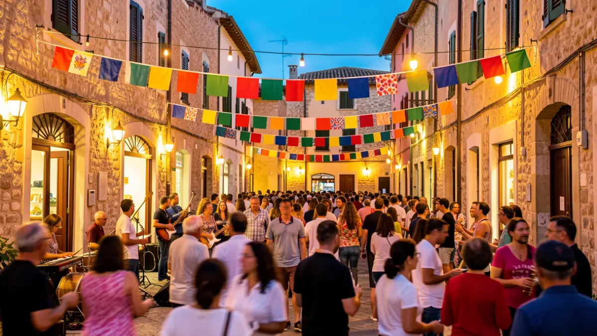 Imatge genèrica d'un festival amb ambient festiu i música.