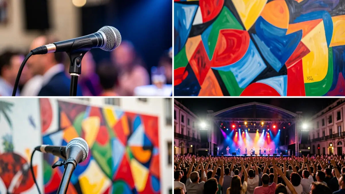 Generic image of cultural events in Valencia, including concerts and exhibitions.
