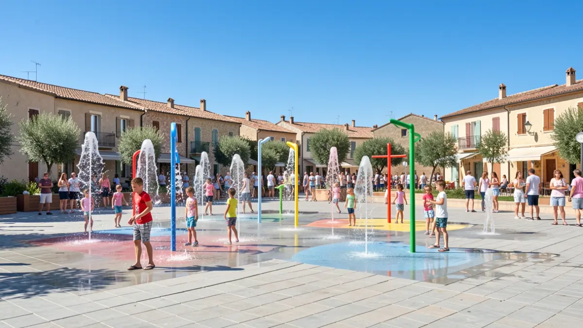 Image of the new water play park inaugurated in Almassora.