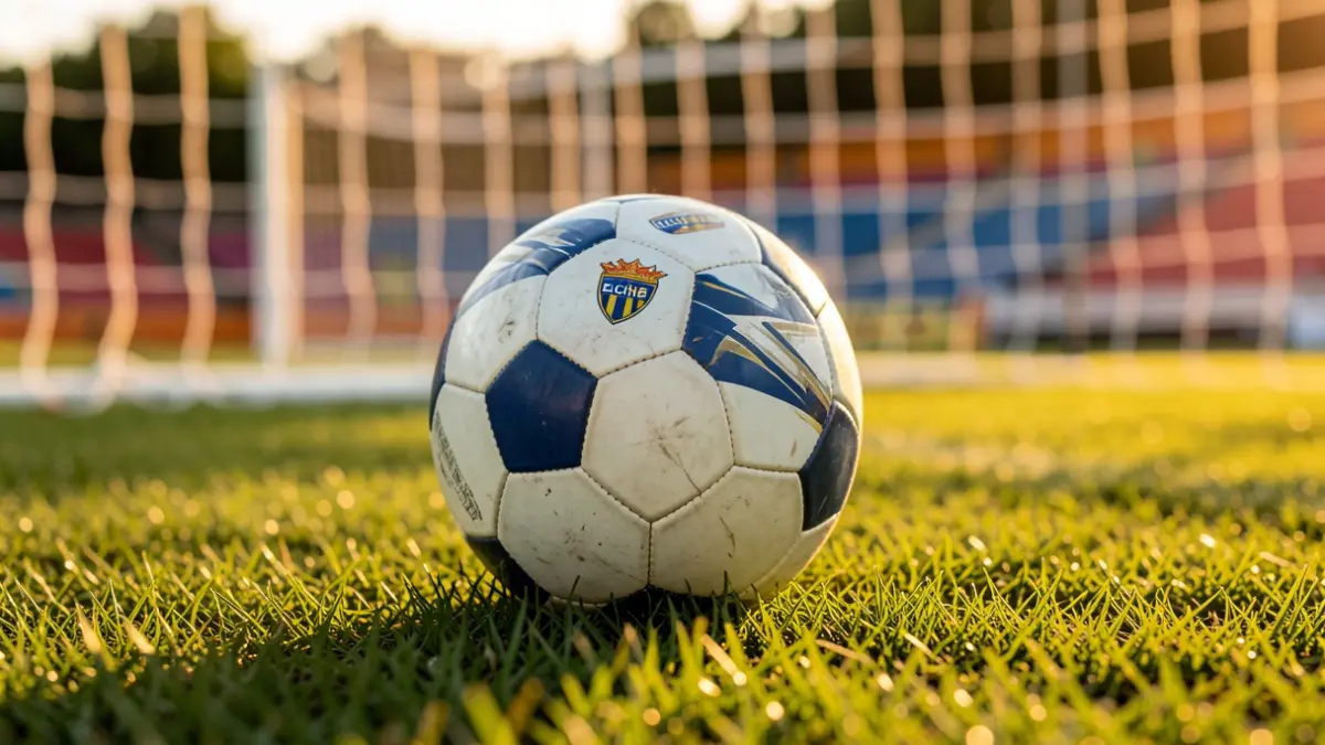 Imatge genèrica d'un camp de futbol amb una pilota.
