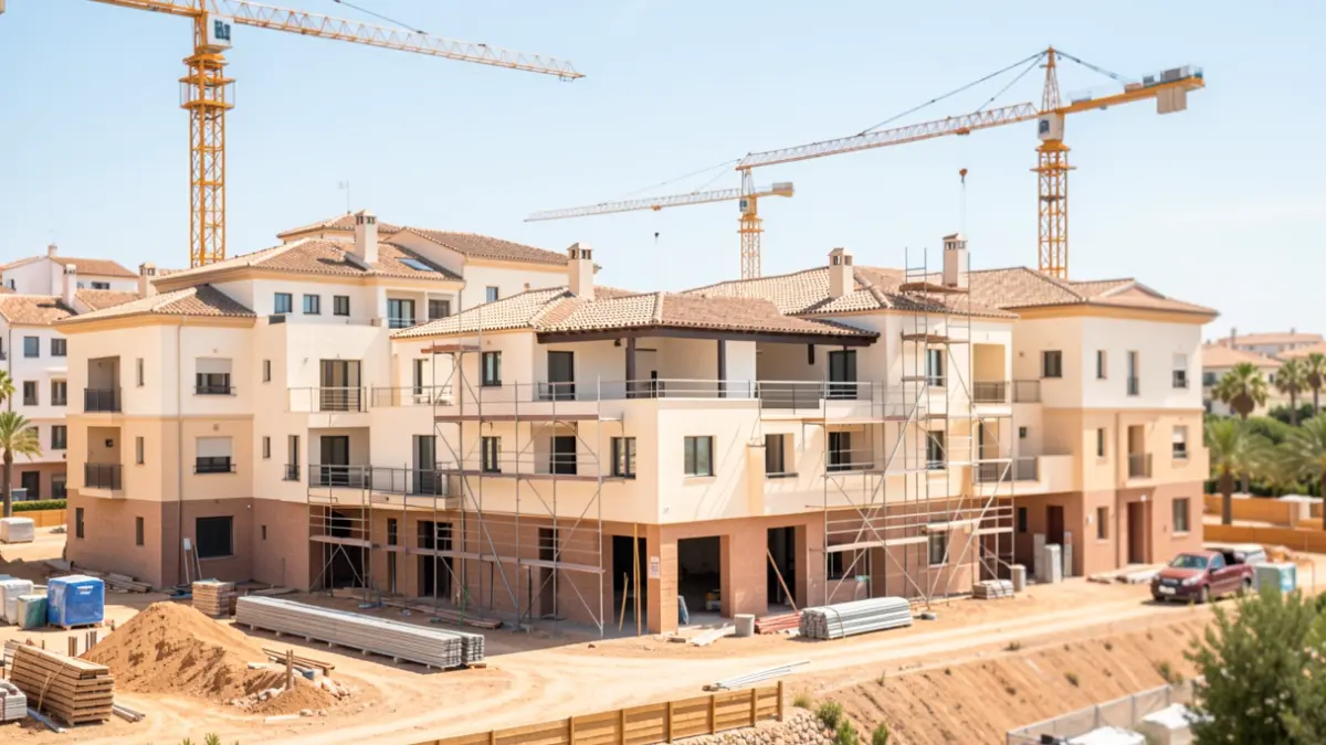 Imagen genérica de la construcción de viviendas en la Comunidad Valenciana.